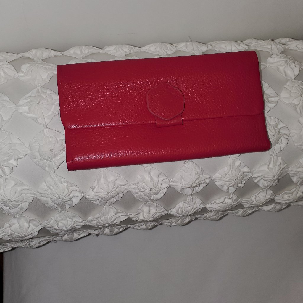 Vintage Red Leather Wallet